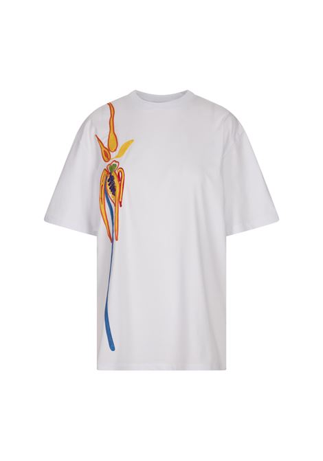 T-Shirt Bianca Con Ricamo Floreale STELLA JEAN | SS25SJT2460001